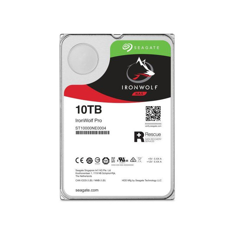 SEAGATE - IronWolf Pro - Disque dur interne NAS HDD - 10 To - 3,5 pouc