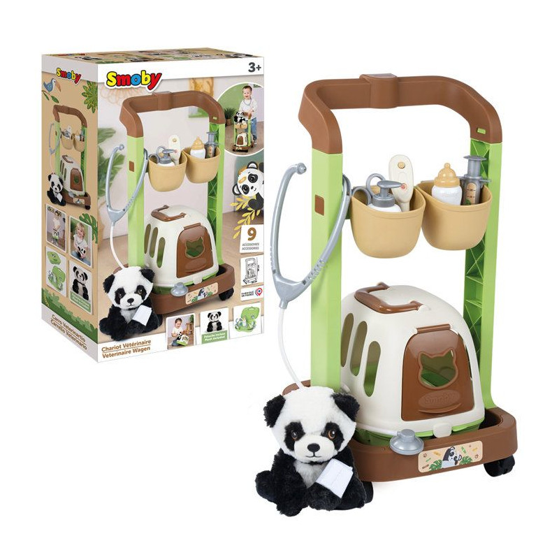 Smoby - Chariot Vétérinaire - Dès 3 ans - Fabriqué en France