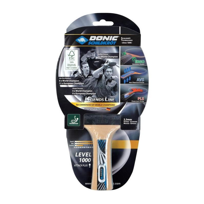 Table tennis racket - SCHILDKRÖT - LEGENDS 1000 FSC