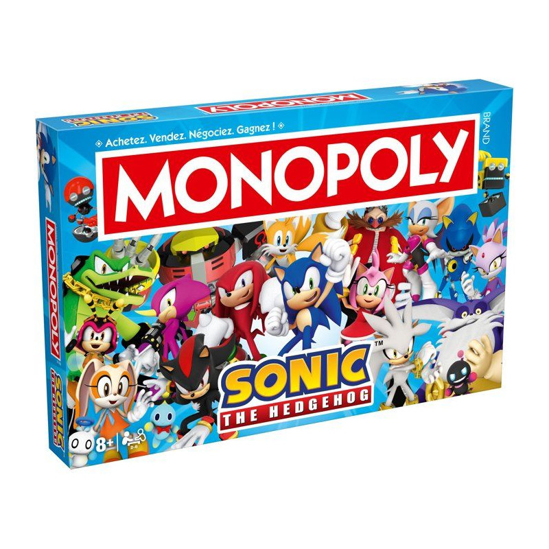 Jeu de société - WINNING MOVES - Monopoly Modern Sonic - Multicolore