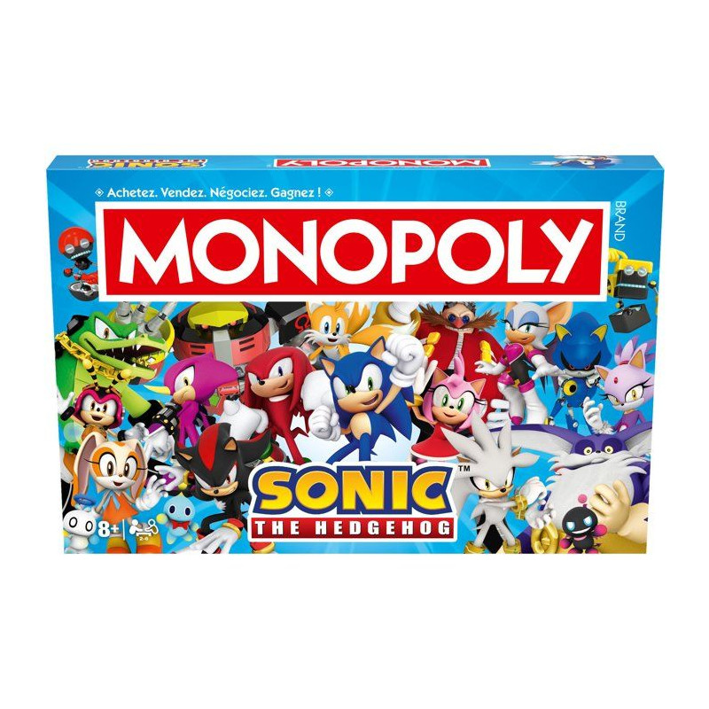 Jeu de société - WINNING MOVES - Monopoly Modern Sonic - Multicolore