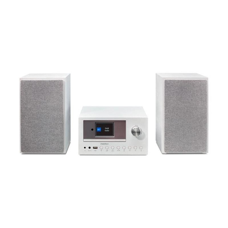 Mini Chaîne HiFi - MEDION - Radio Internet DAB/FM - Lecteur CD - 2x15
