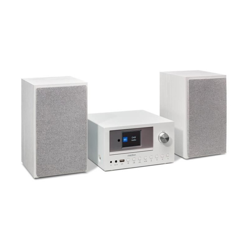 Mini Chaîne HiFi - MEDION - Radio Internet DAB/FM - Lecteur CD - 2x15