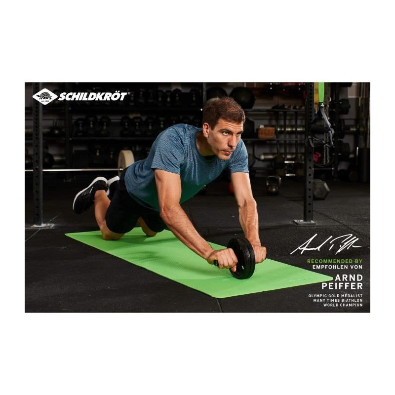 Abdominal Roller - SCHILDKRÖT - AB-Rouleau - Black - Fitness - Mixed