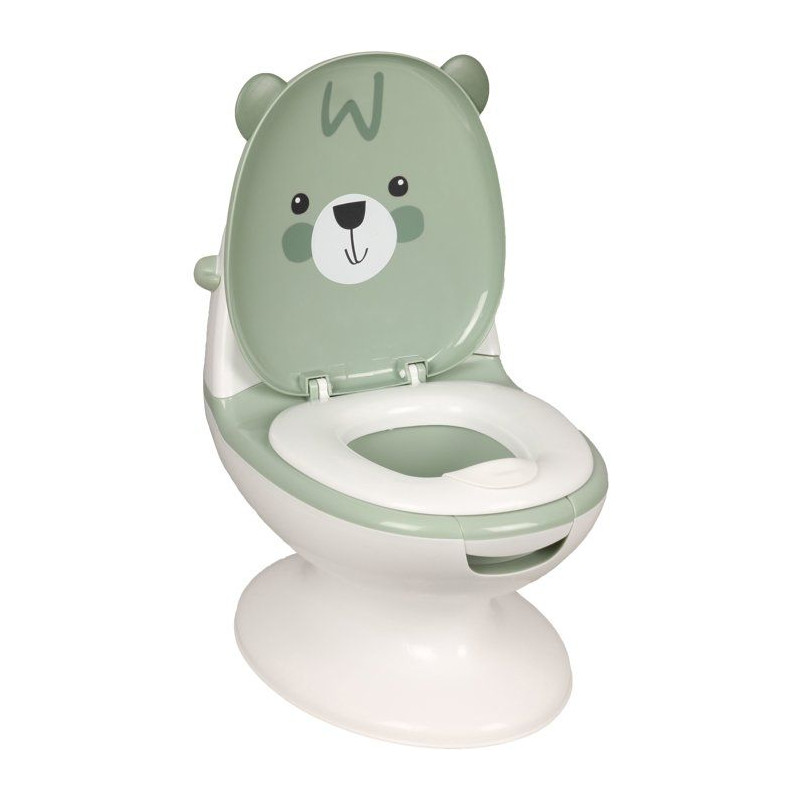Mini toilettes pour bébé - BAMBISOL - Ourson - Vert Amande