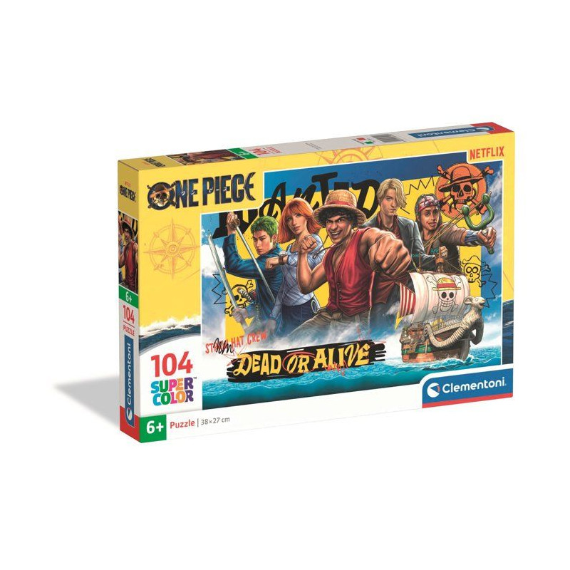 Clementoni - One Piece - Puzzles 104 Pieces Super - Puzzle enfant - De