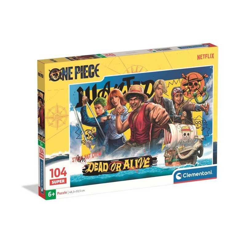 Clementoni - One Piece - Puzzles 104 Pieces Super - Puzzle enfant - De