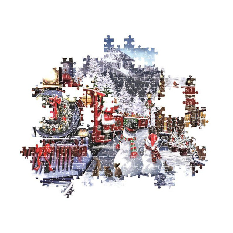 Puzzle 500 pieces - Train Station W/Snowman