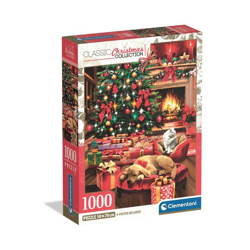 Puzzle 1000 pieces - Christmas by the Fire