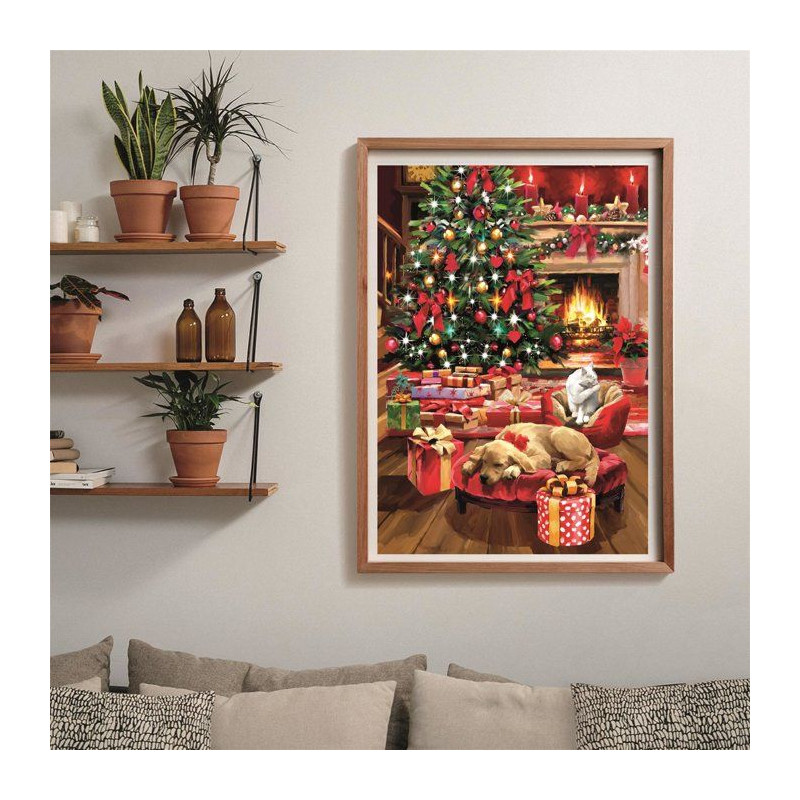 Puzzle 1000 pieces - Christmas by the Fire