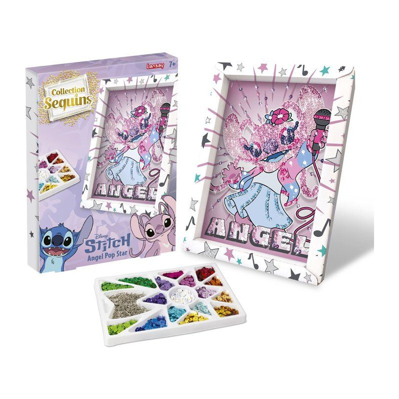 Jeu créatif - LANSAY - COLLECTION SEQUINS STITCH - ANGEL POP STAR - C