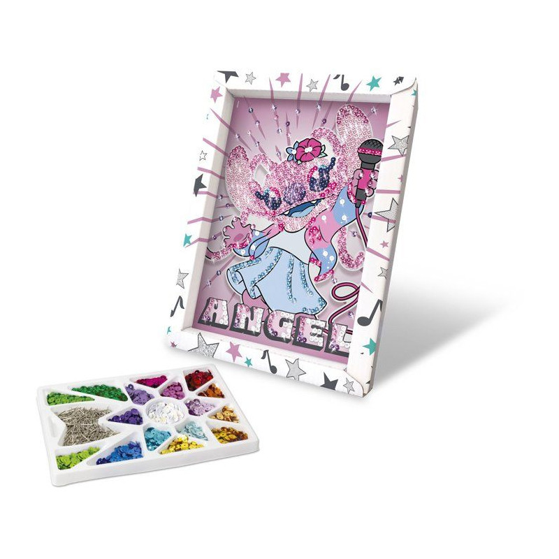 Jeu créatif - LANSAY - COLLECTION SEQUINS STITCH - ANGEL POP STAR - C
