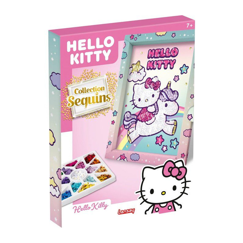 Jeu créatif - LANSAY - COLLECTION SEQUINS - HELLO KITTY & UNICORN - C