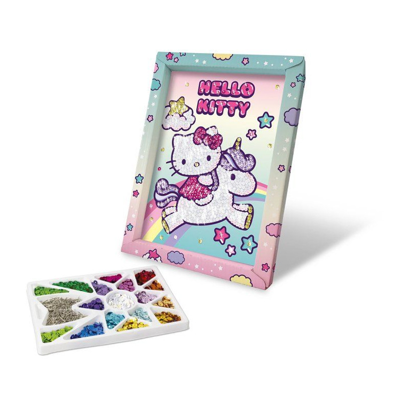 Jeu créatif - LANSAY - COLLECTION SEQUINS - HELLO KITTY & UNICORN - C