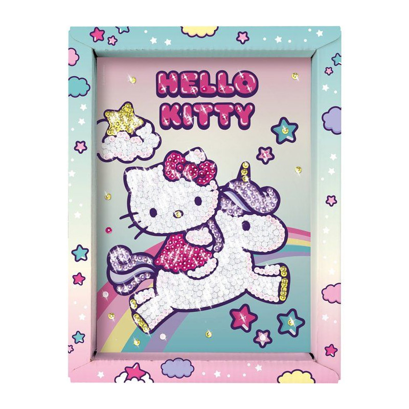 Jeu créatif - LANSAY - COLLECTION SEQUINS - HELLO KITTY & UNICORN - C
