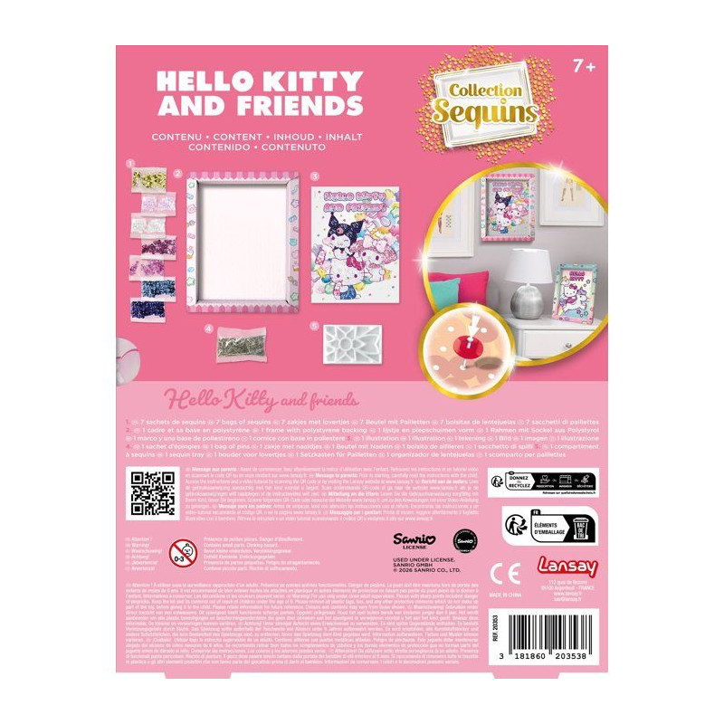 Jeu créatif - LANSAY - COLLECTION SEQUINS - HELLO KITTY & FRIENDS - C