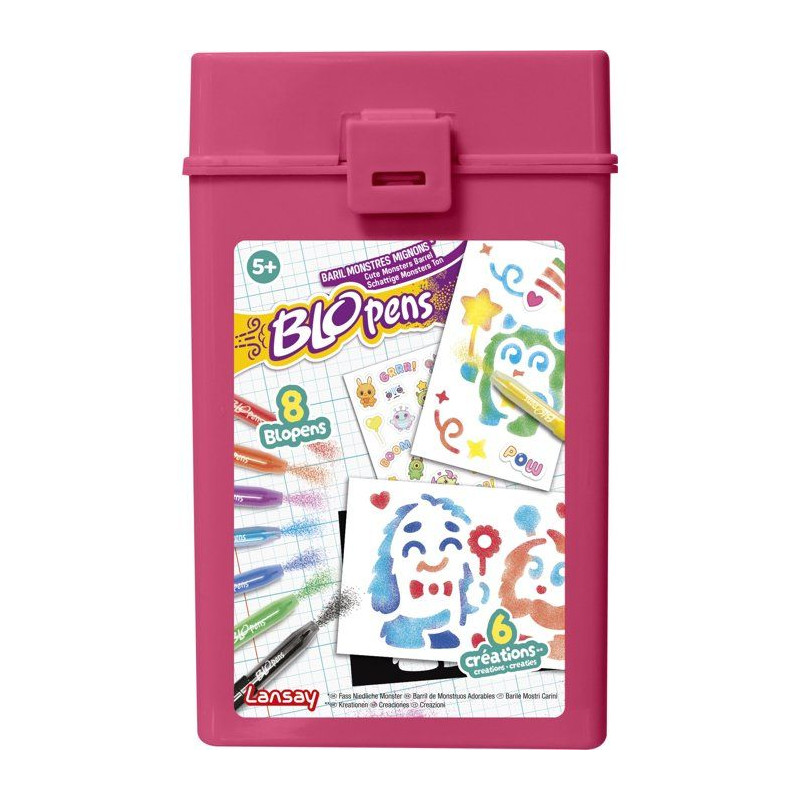 Loisir créatif - LANSAY - BLOPENS - jeu de coloriage - BARIL MONSTRES