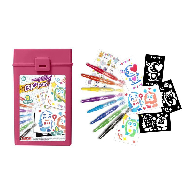 Loisir créatif - LANSAY - BLOPENS - jeu de coloriage - BARIL MONSTRES