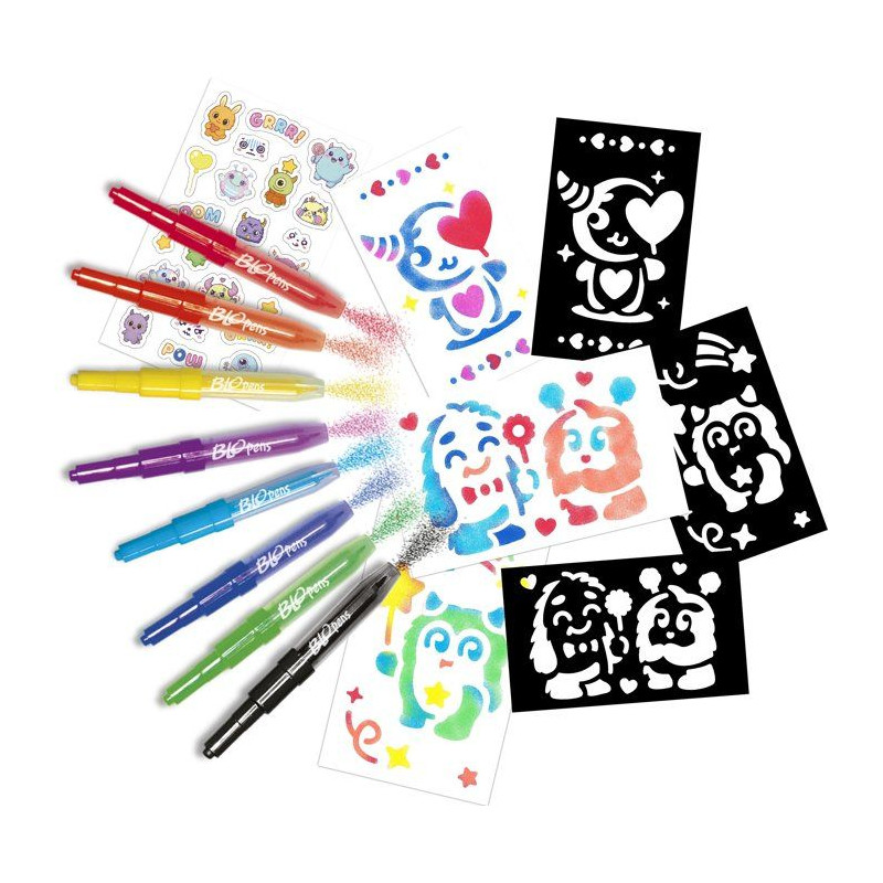 Loisir créatif - LANSAY - BLOPENS - jeu de coloriage - BARIL MONSTRES
