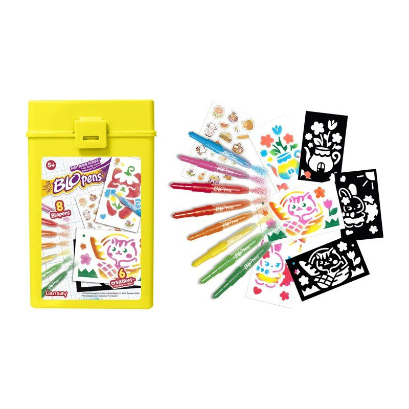 Loisir créatif - LANSAY - BLOPENS - jeu de coloriage - BARIL JARDIN F