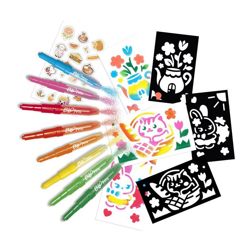 Loisir créatif - LANSAY - BLOPENS - jeu de coloriage - BARIL JARDIN F