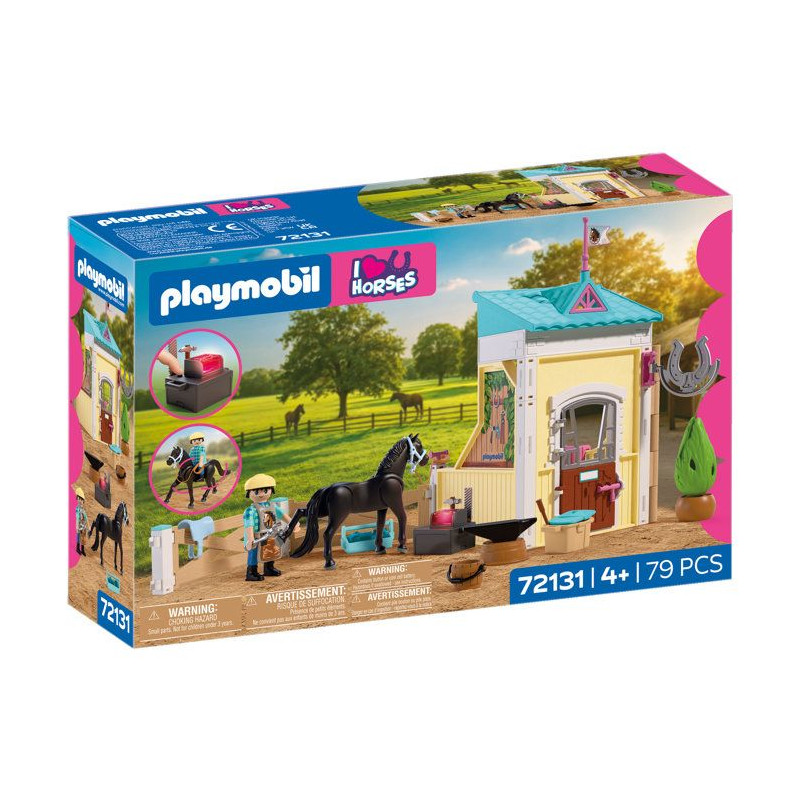 PLAYMOBIL I love horses 72131 Petite étable avec maréchal-ferrant