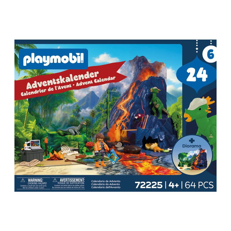 PLAYMOBIL 72225 Calendrier de l'Avent : Dinos
