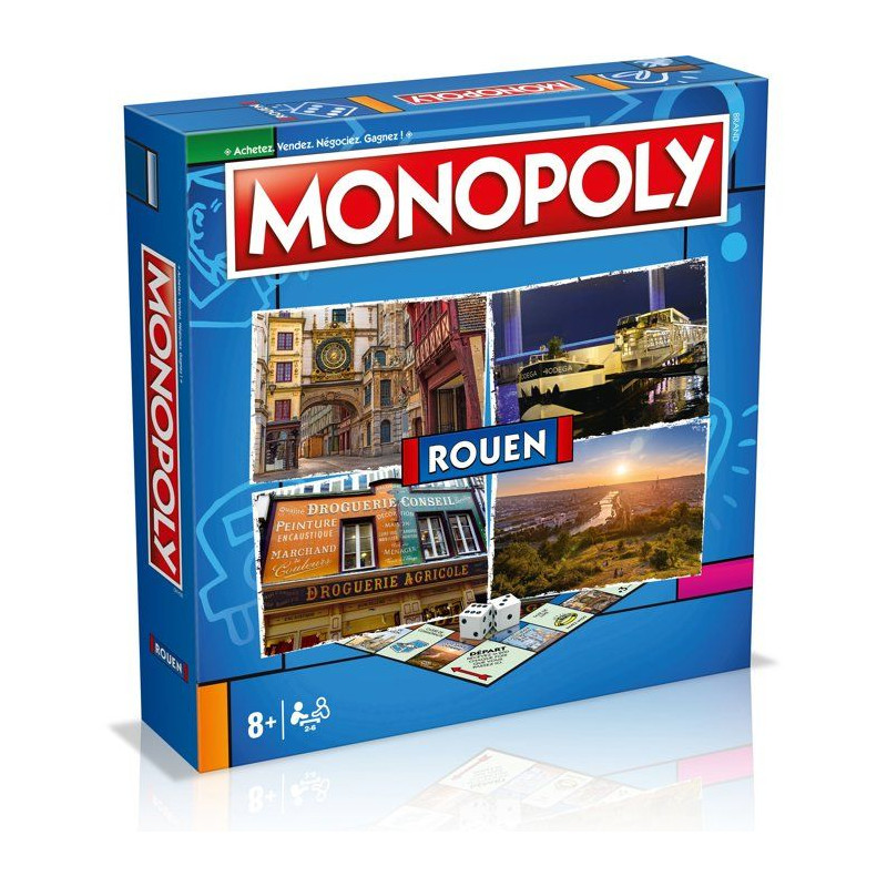 Jeu de société - WINNING MOVES - Monopoly Rouen - 2 joueurs ou plus