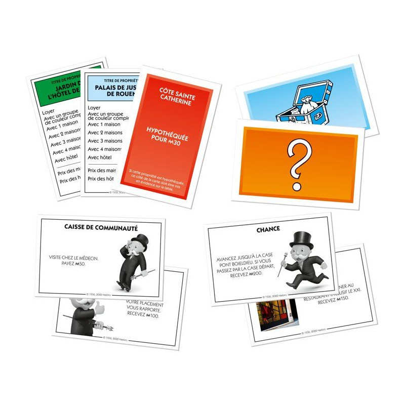 Jeu de société - WINNING MOVES - Monopoly Rouen - 2 joueurs ou plus