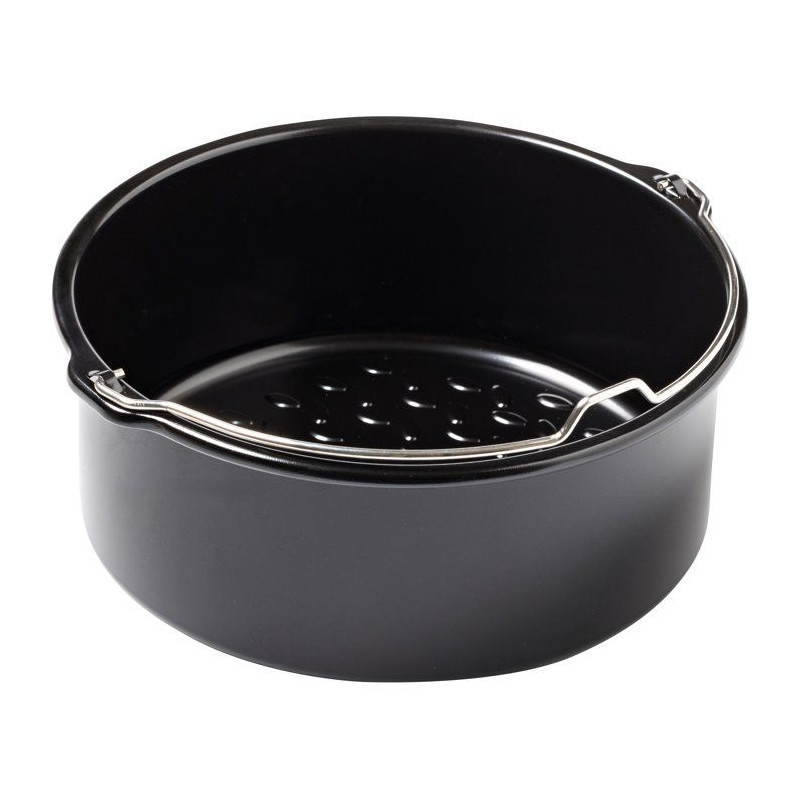 Plat rond avec anse - PYREX - Glide 20x19 cm - anti-adhésif - air fry