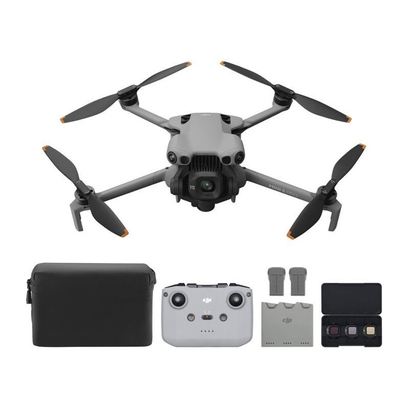 Drone caméra - DJI - Mini 5 Pro Fly More Combo DJI RC-N3 - Caméra CM