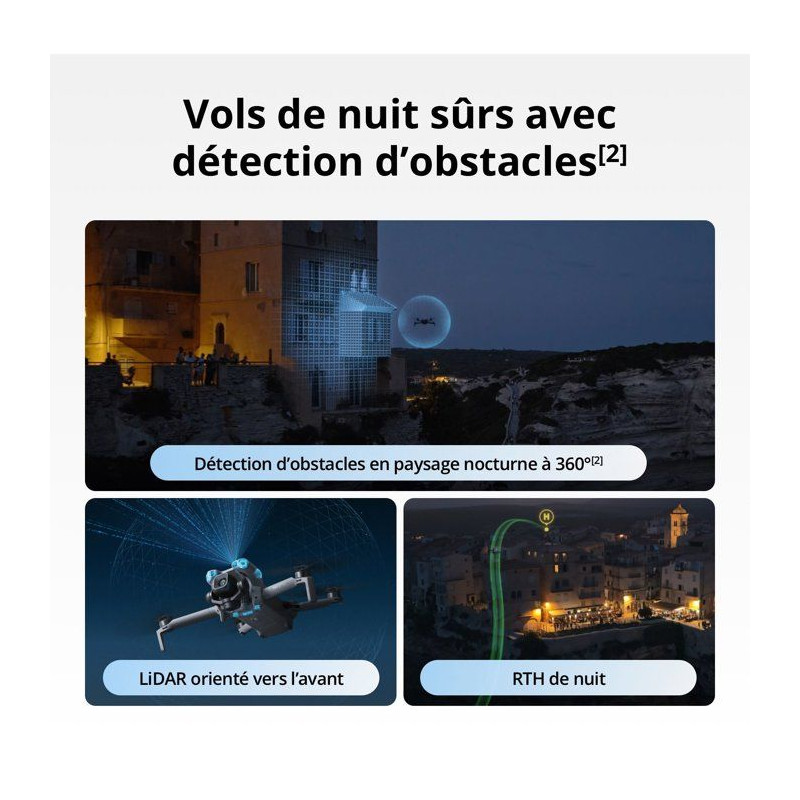 Drone caméra - DJI - Mini 5 Pro Fly More Combo DJI RC-N3 - Caméra CM