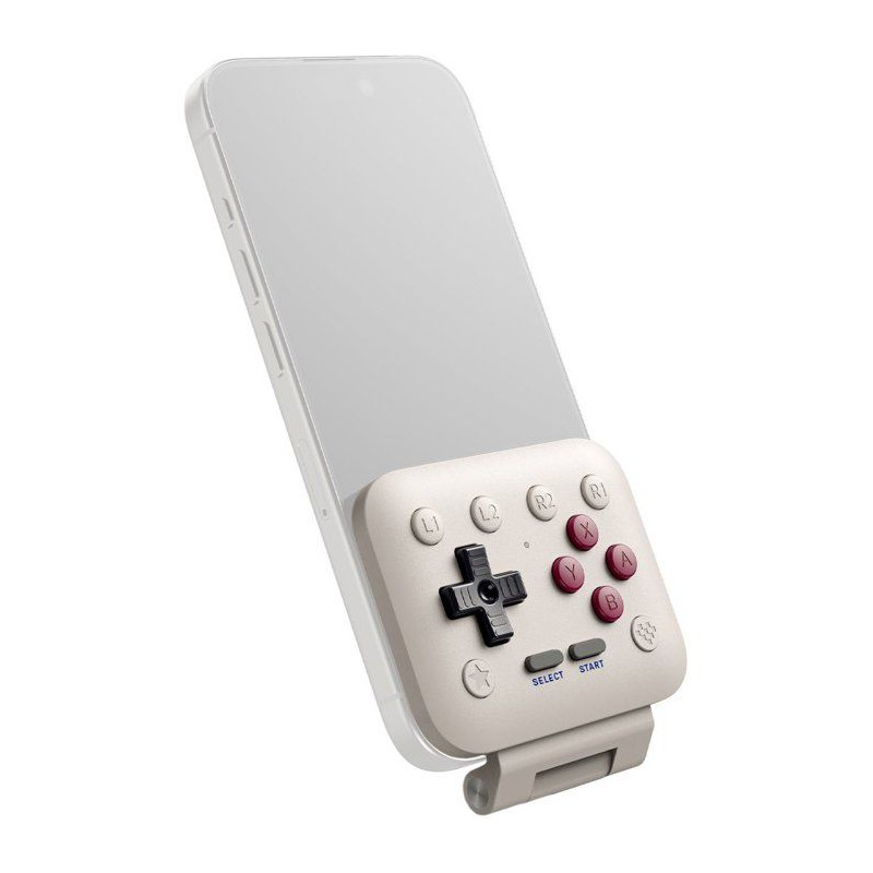 Manette gaming - 8BitDo - FlipPad G Classic Edition - USB-C - Gris cla