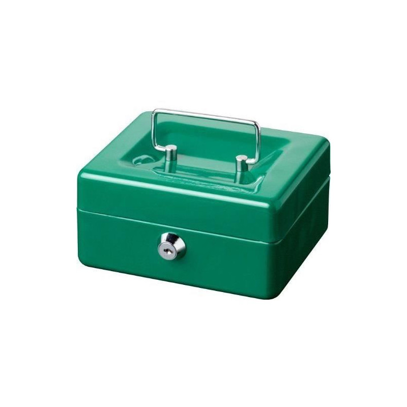 Money box - BURG WACHTER - Money 5015 Green - Key opening, green steel