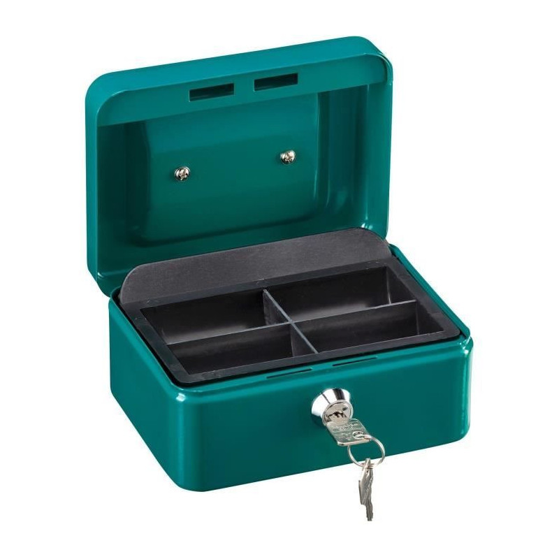 Money box - BURG WACHTER - Money 5015 Green - Key opening, green steel