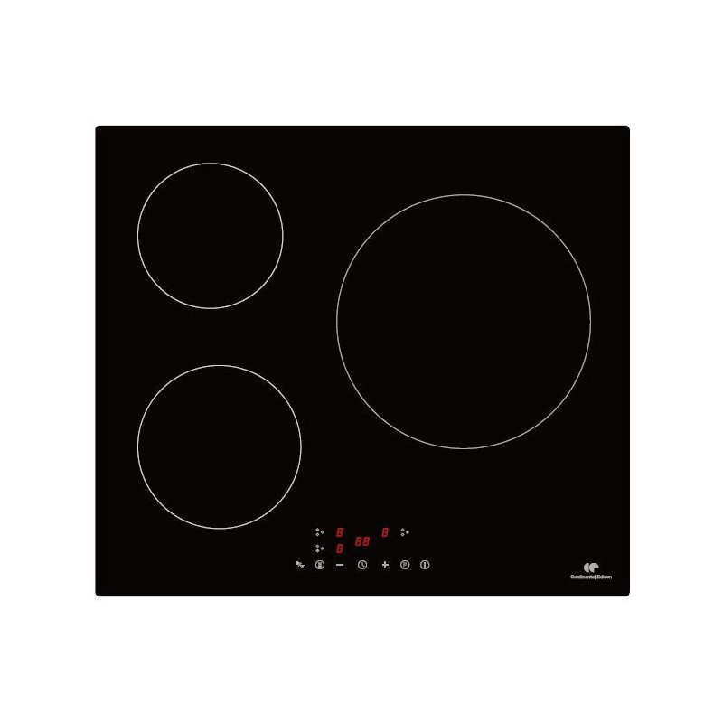 Table induction CONTINENTAL EDISON - CETI3B282 - 3 zones, 6680W - 3 bo