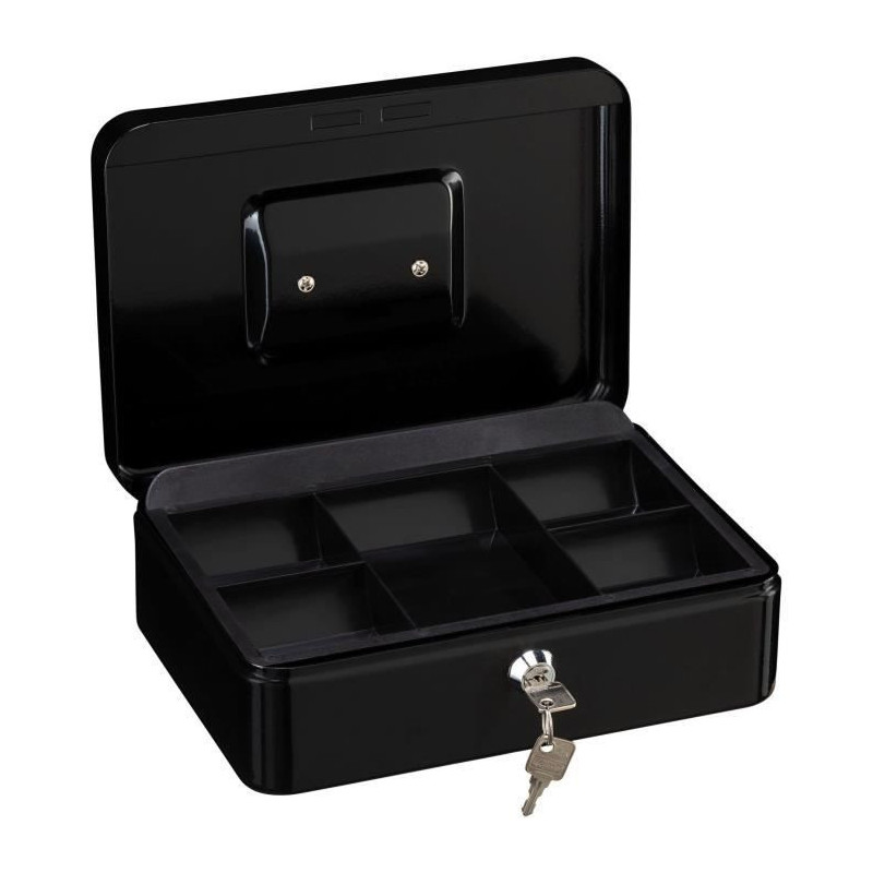 Money box - BURG WACHTER - Money 5025 Black - Key opening, black steel