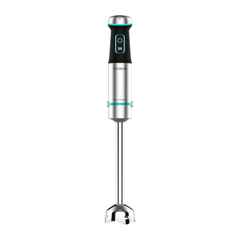 Mixeur plongeant - CECOTEC - Power TitanBlack XL - 1200 W - Lames de 4