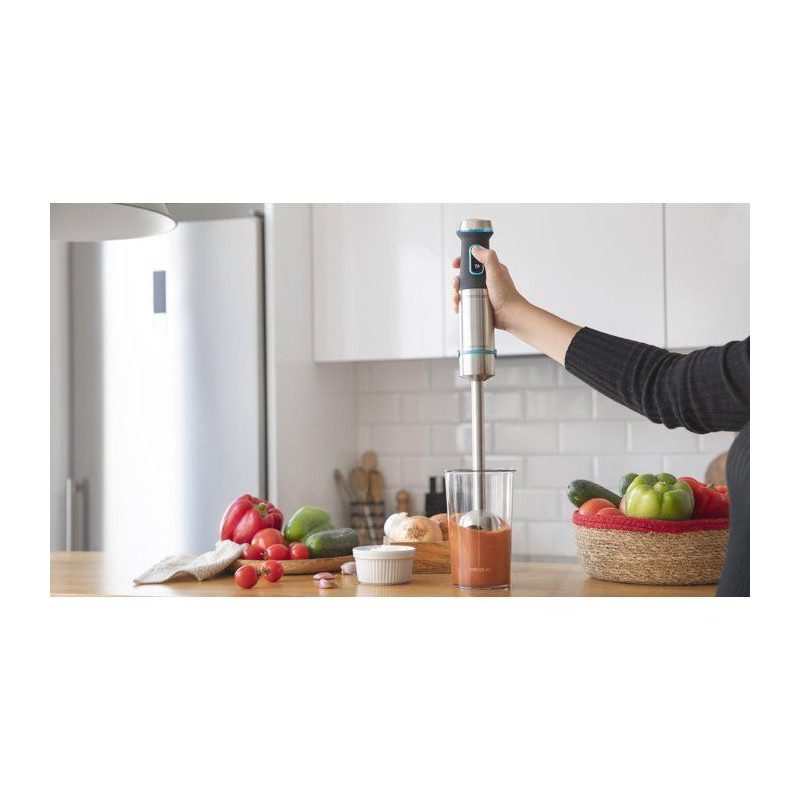 Mixeur plongeant - CECOTEC - Power TitanBlack XL - 1200 W - Lames de 4