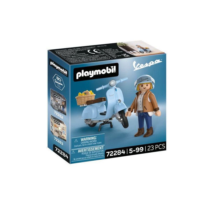 PLAYMOBIL 72284 Vespa 80eme anniversaire : Style Iconique, 18 pieces,