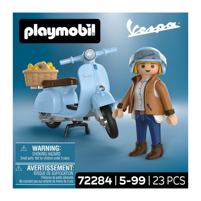 PLAYMOBIL 72284 Vespa 80eme anniversaire : Style Iconique, 18 pieces,