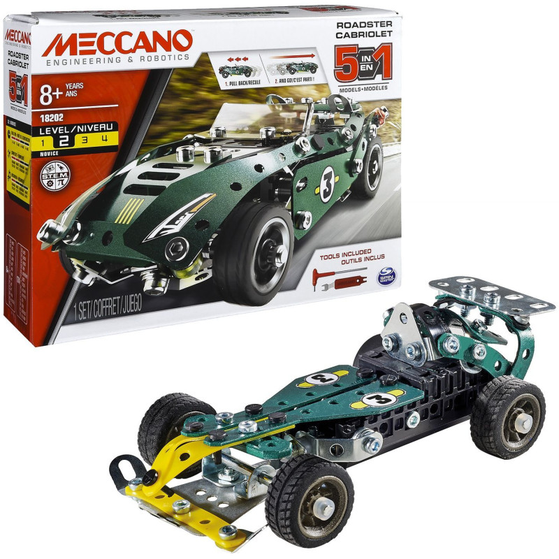 Cariolet Rétrofiction - BANDAI - Meccano - APM20102 - 5 Modèles