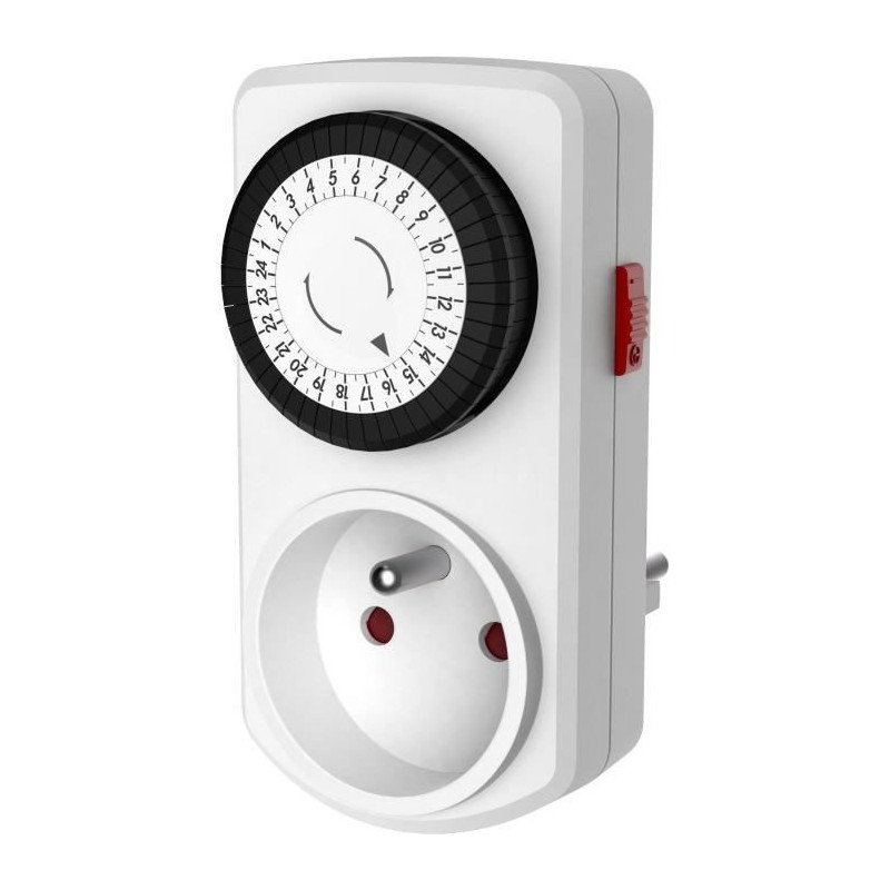Mini daily mechanical programmer - GAO - 3680 W - 48 programs - White