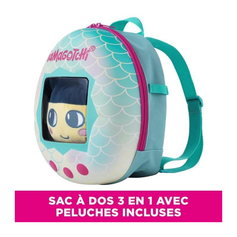 Sac à dos et sa Peluche 3 en 1 - BANDAI - Tamagotchi - 90779