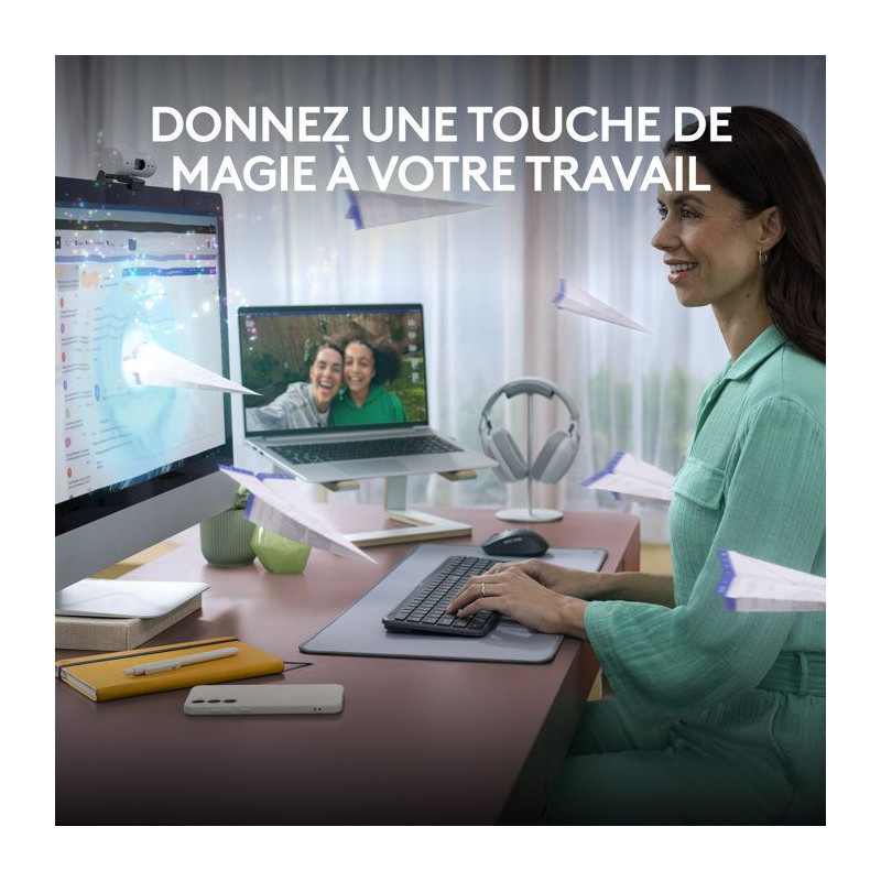 Clavier - Sans fil - Logitech - Signature Slim K950 - AZERTY - Graphit