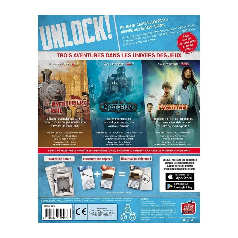 Space cowboys - Unlock! Game Adventures - Escape Game - 1 à 6 Joueurs