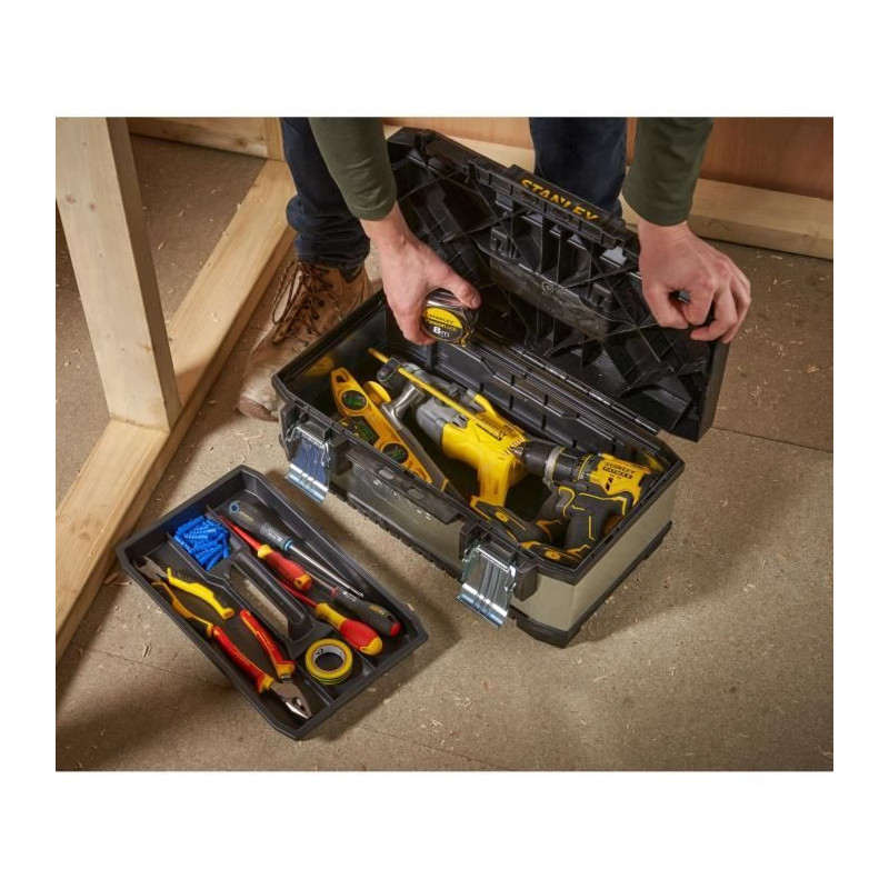 Boîte à outils - STANLEY - 1-95-618 - 51 cm - bimatière galvanisée