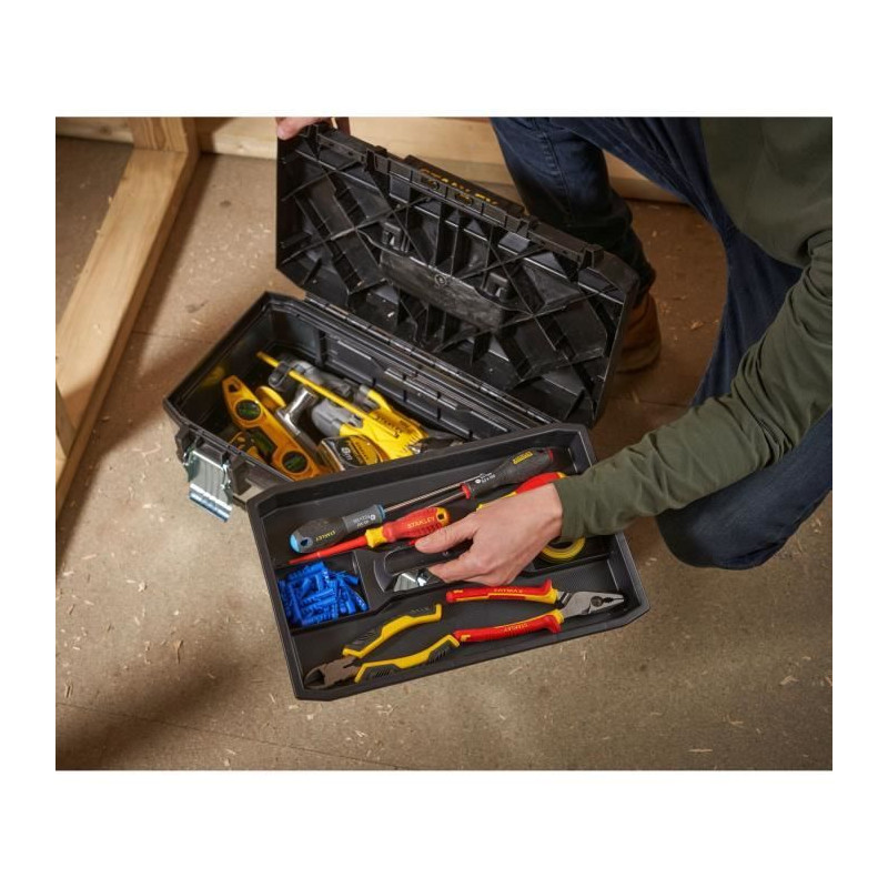 Boîte à outils - STANLEY - 1-95-618 - 51 cm - bimatière galvanisée
