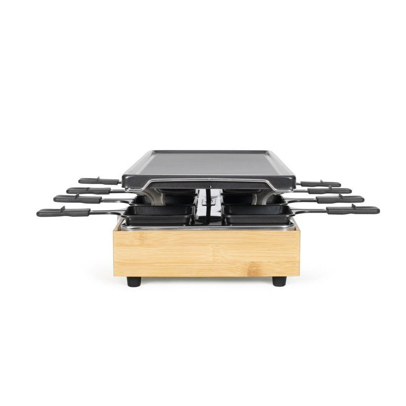 Appareil à raclette - LIVOO - DOC336 - 8 personnes - grill - bambou
