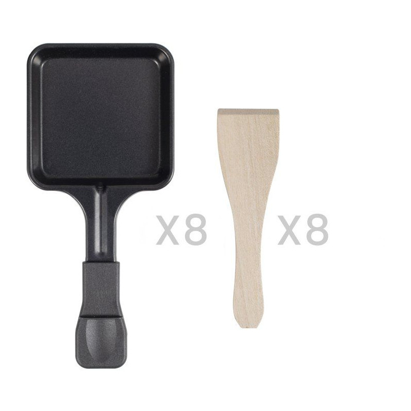 Appareil à raclette - LIVOO - DOC336 - 8 personnes - grill - bambou